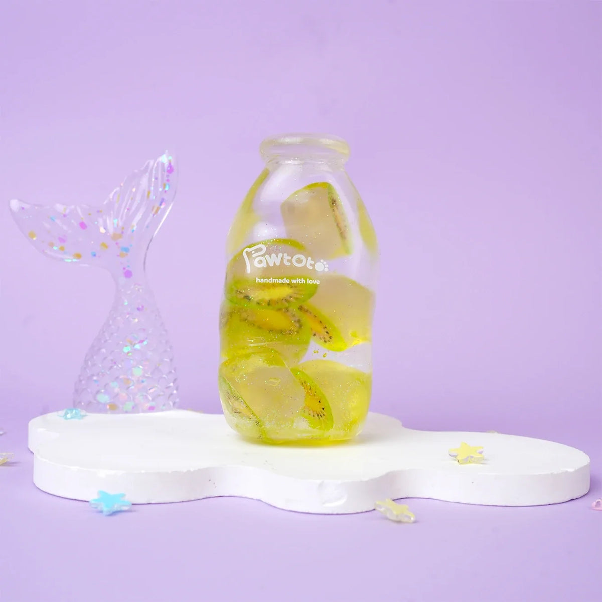 Pawtoto Jelly Glass Bottle Sensory Toy, Stress Relief Toy, Fidget Toy, Creative Activity Gift for Teens & Adults