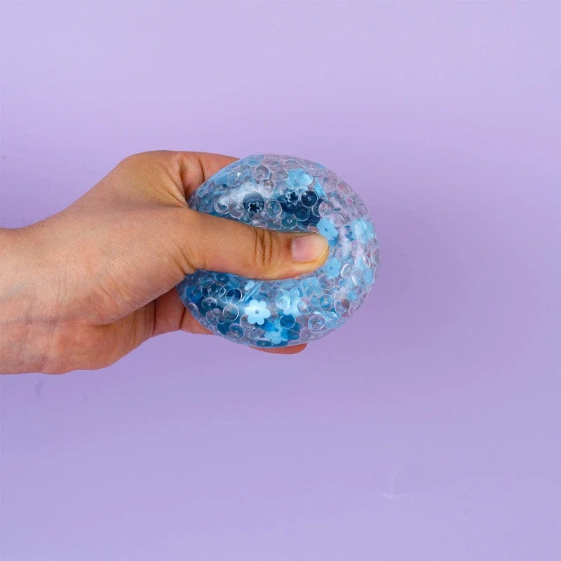 Pawtoto Blueberry Flower Mist Ball Squishy Toy Handmade  Creamy Clay Feel Soft Quick Rebound