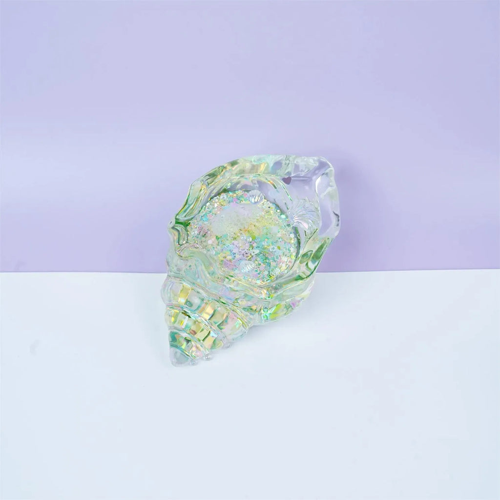 Pawtoto Clear Seashell Squishy Toy Handmade Food Grade Silicon Water Feel Medium Firm Quick Rebound