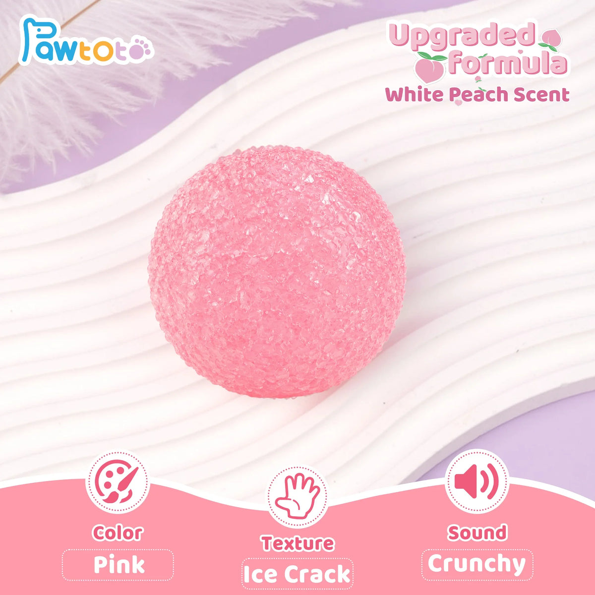 Pawtoto Mochi Ball Squishy Toy Handmade TPR Medium Soft