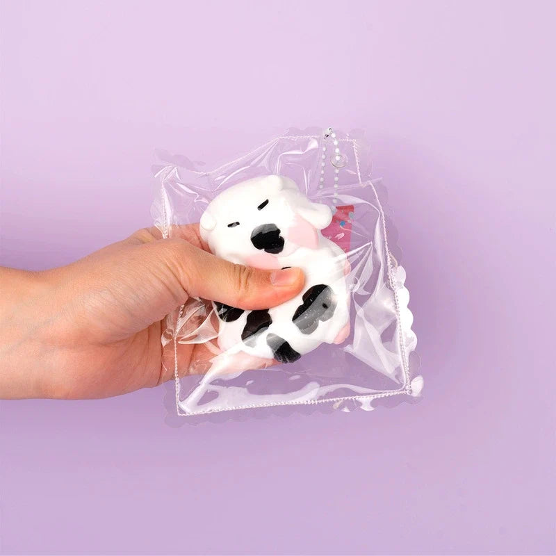 Pawtoto Sleeping Cow Sensory Toy, Stress Relief Toy, Fidget Toy, Creative Activity Gift for Teens & Adults