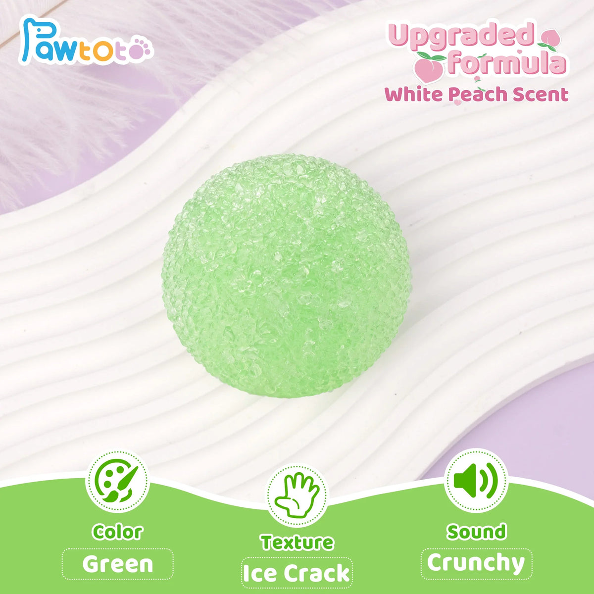 Pawtoto Mochi Ball Squishy Toy Handmade TPR Medium Soft