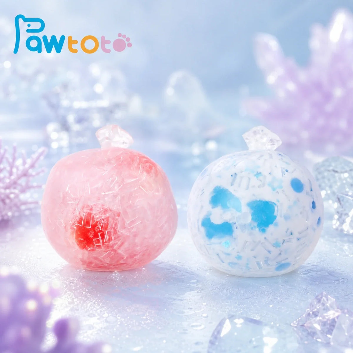 Pawtoto Ice Stick Ball Stress Relief Toys Squishy Stressball