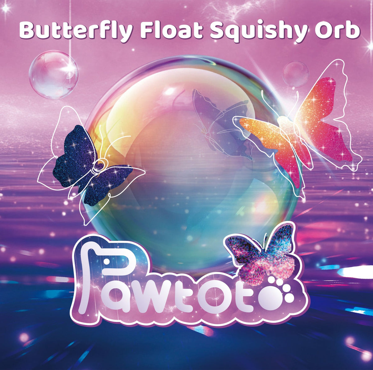 Pawtoto Blind Box Butterfly Float Squishy Orb Squishy Toy Handmade  Creamy Clay Feel Soft Quick Rebound