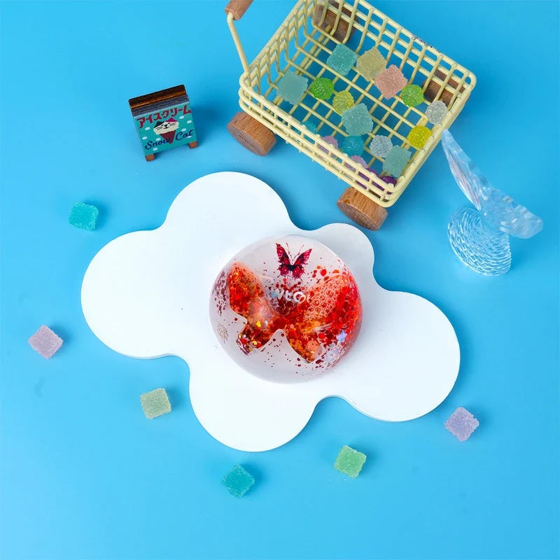 Pawtoto Blind Box Butterfly Float Squishy Orb Squishy Toy Handmade  Creamy Clay Feel Soft Quick Rebound