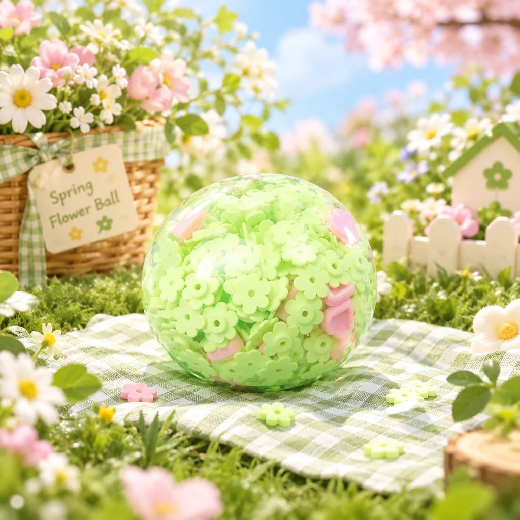 Pawtoto Spring Bloom Ball Squishy Toy Handmade Food Grade Silicon Creamy Clay Feel Soft Quick Rebound