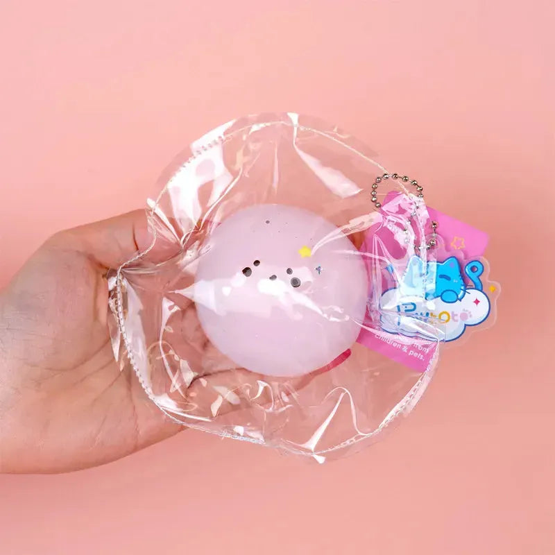 Pawtoto Seal Dumpling Squishy Toy Handmade Food Grade Silicon Creamy Clay Feel Soft Quick Rebound