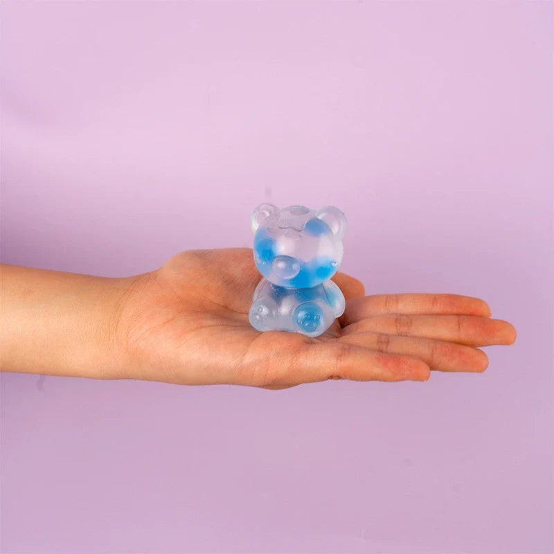 Pawtoto Little Bear Bobo Ball Blue Squishy Toy Handmade Food Grade Silicon Creamy Clay Feel Soft Quick Rebound