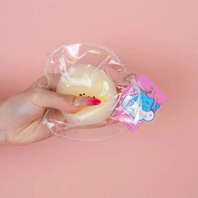 Pawtoto Seal Dumpling Squishy Toy Handmade Food Grade Silicon Creamy Clay Feel Soft Quick Rebound