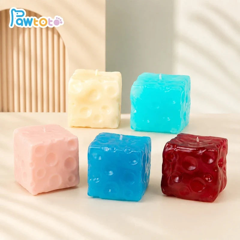 Pawtoto Big Cheese Squishy Toy Handmade Food Grade Silicon Creamy Clay Feel Soft Quick Rebound