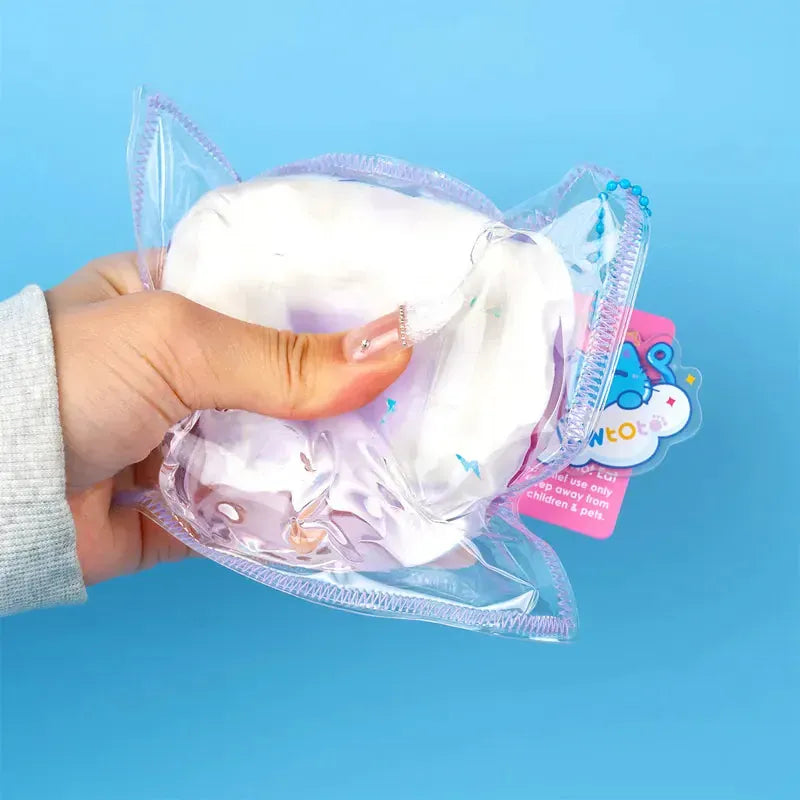 Pawtoto Glow-in-the-Dark Iceberg Squishy Toy Handmade Food Grade Silicon Creamy Clay Feel Soft Quick Rebound