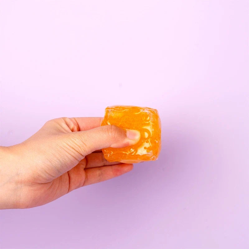 Pawtoto Mini Cheese Slush/Crunchy Gel/Silent Sensory Toy, Stress Relief Toy, Fidget Toy, Creative Activity Gift for Teens & Adults