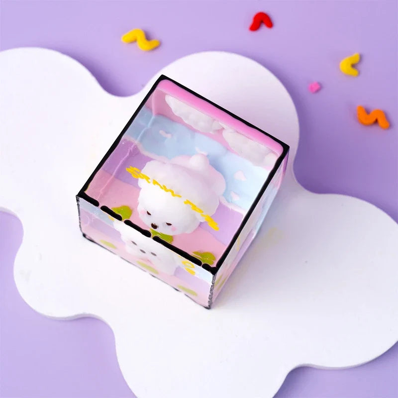 Pawtoto Outline Puppy Scenery Squishy Toy Handmade Food Grade Silicon Creamy Clay Feel Soft Quick Rebound