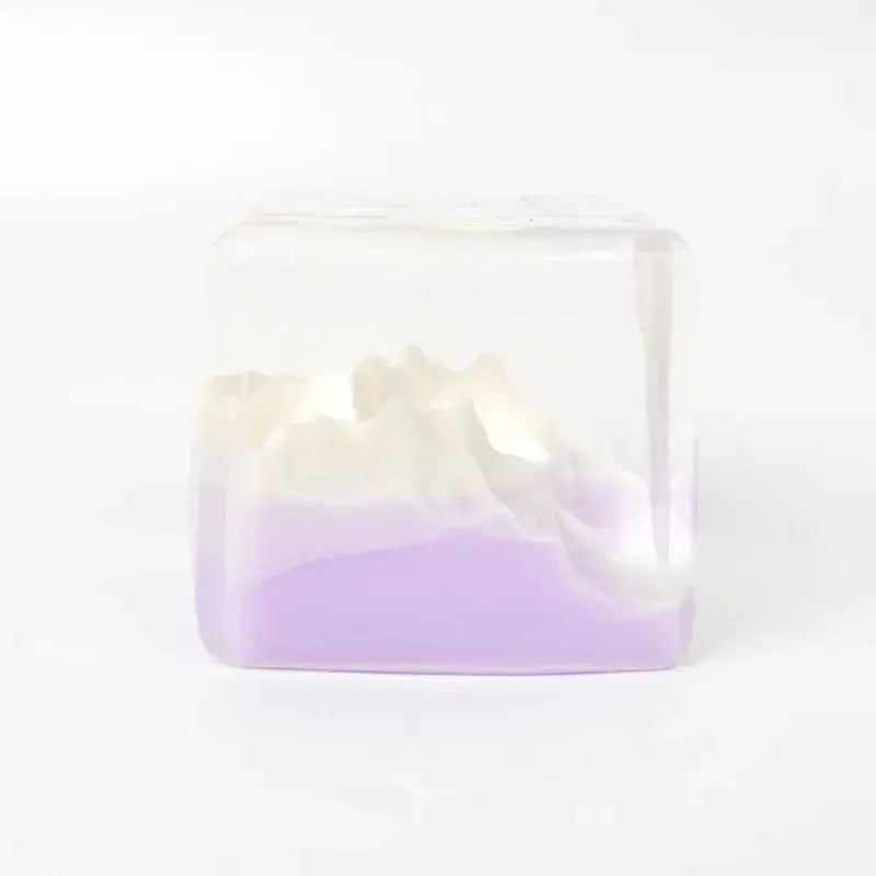 Pawtoto Glow-in-the-Dark Iceberg Squishy Toy Handmade Food Grade Silicon Creamy Clay Feel Soft Quick Rebound