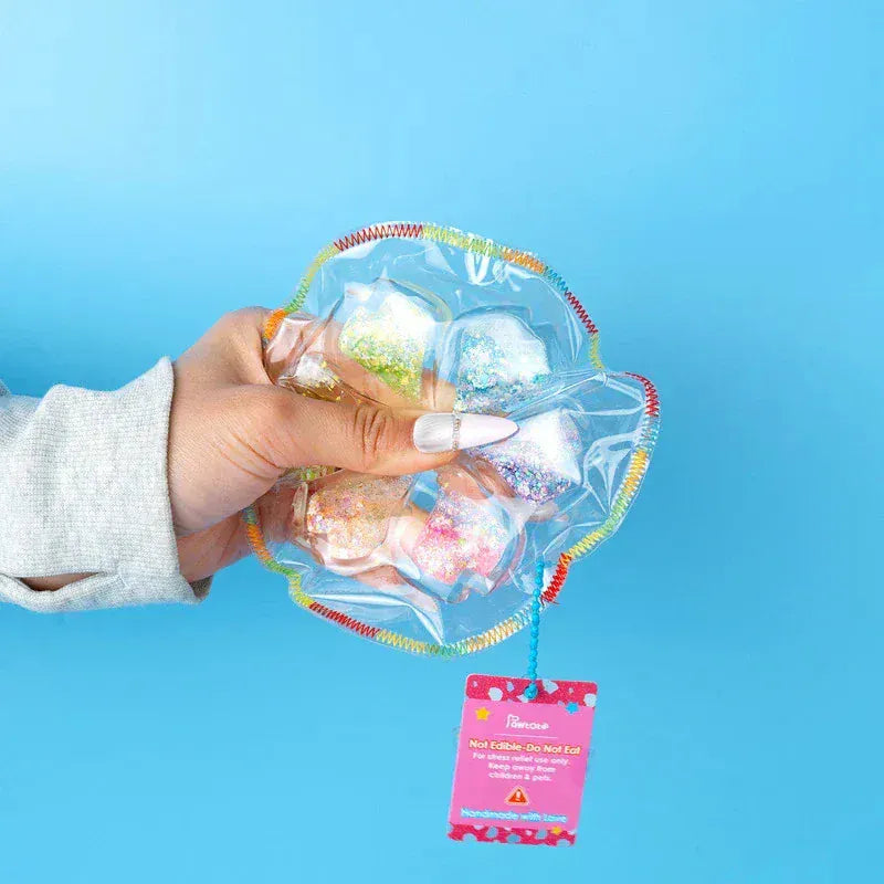 Pawtoto Six-Color Clear Sand Kaleidoscope Squishy Toy Handmade Food Grade Silicon Creamy Clay Feel Soft Quick Rebound