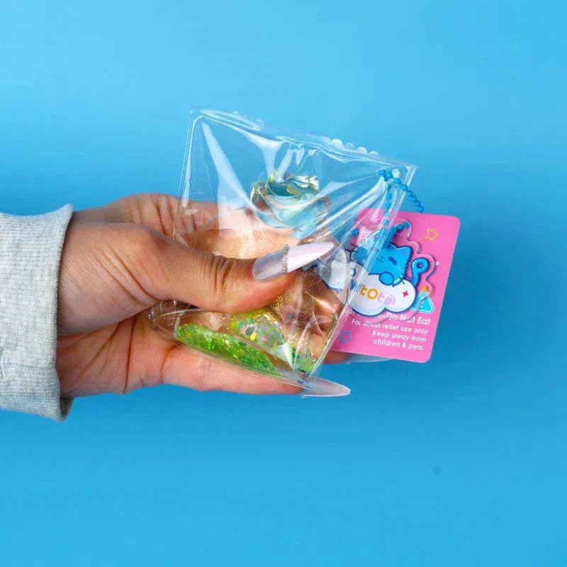 Pawtoto Aurora Clear Wishing Bottle Squishy Toy Handmade Food Grade Silicon Creamy Clay Feel Soft Quick Rebound