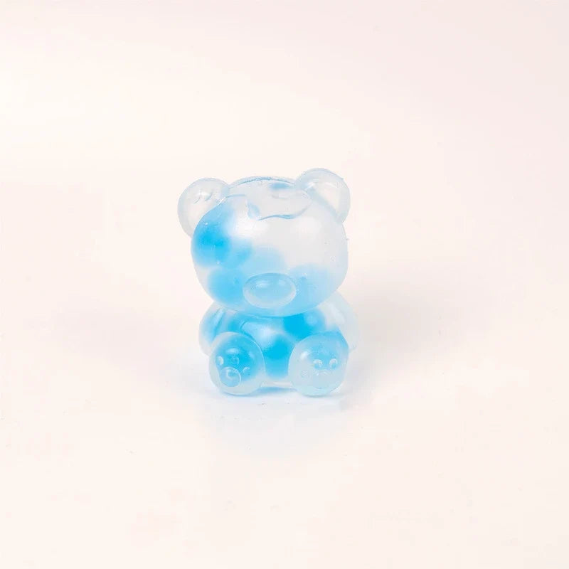 Pawtoto Little Bear Bobo Ball Blue Squishy Toy Handmade Food Grade Silicon Creamy Clay Feel Soft Quick Rebound