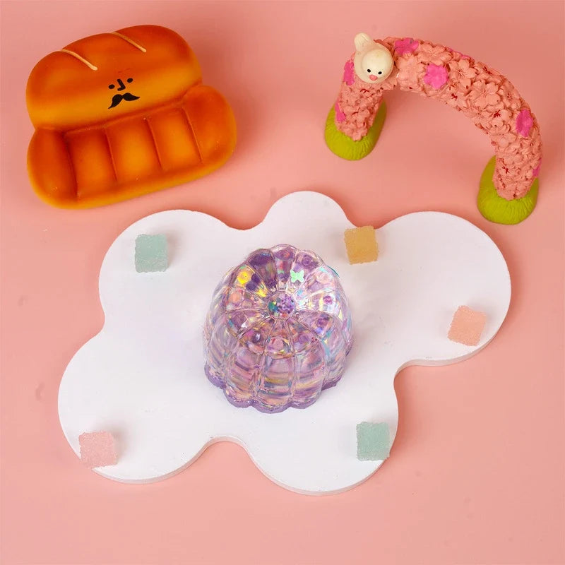 Pawtoto Aurora Canelé Squishy Toy Handmade Food Grade Silicon Creamy Clay Feel Soft Quick Rebound