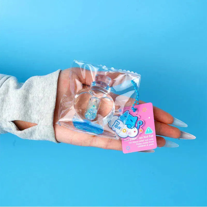 Pawtoto Aurora Clear Wishing Bottle Squishy Toy Handmade Food Grade Silicon Creamy Clay Feel Soft Quick Rebound