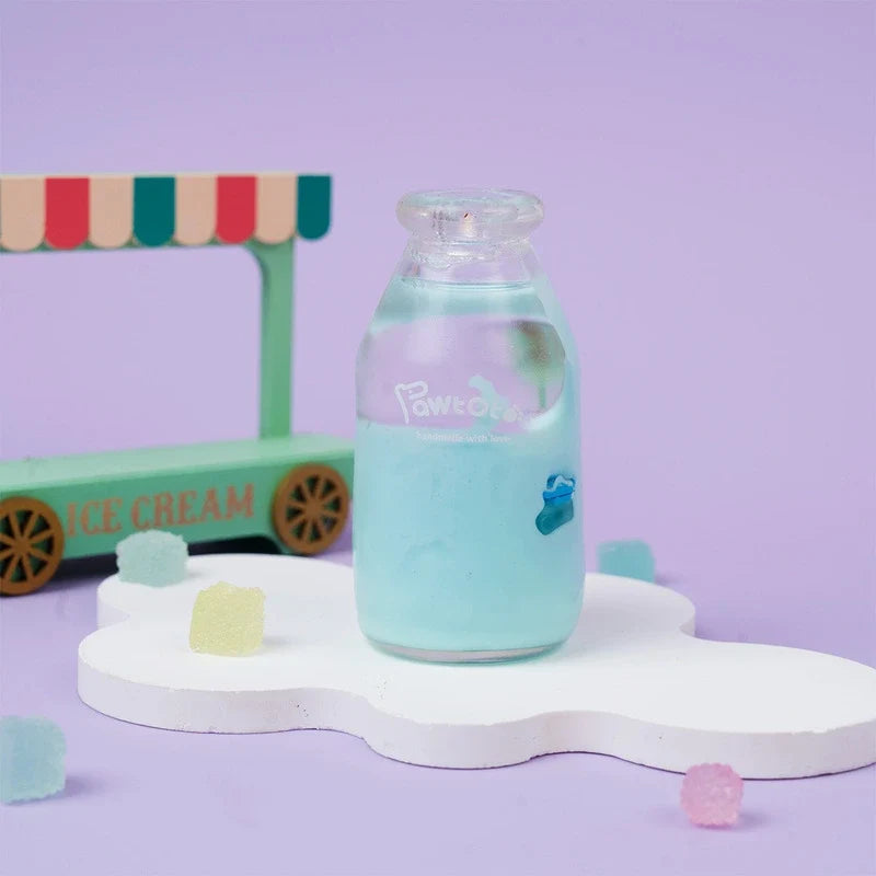Pawtoto Liquid Glitter Bottle Squishy Toy Handmade Food Grade Silicon Creamy Clay Feel Soft Quick Rebound