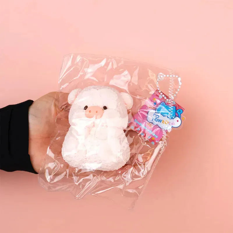Pawtoto Cute Animals Squishy Toy Handmade Food Grade Silicon Creamy Clay Feel Medium Soft Medium Rebound