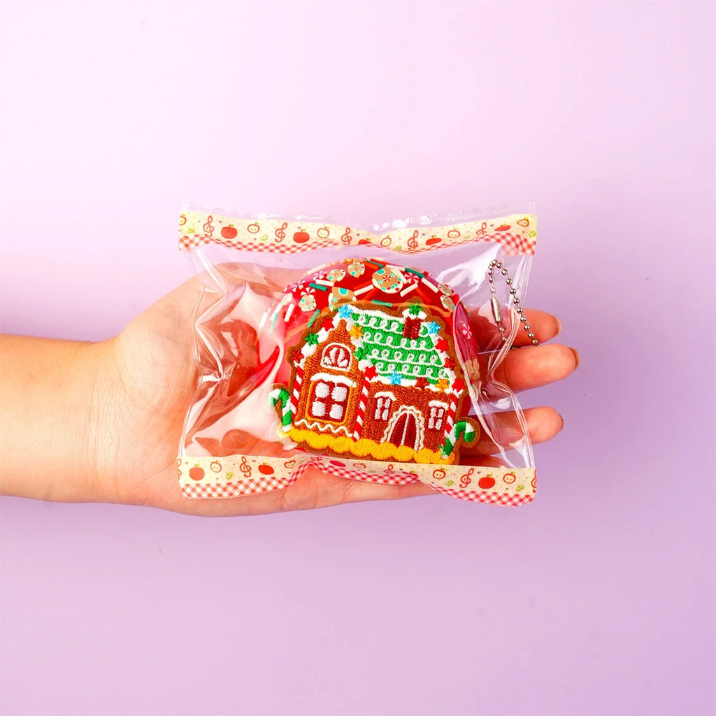 Pawtoto Christmas Red Water Ball (Gingerbread House Charm) Stress Relief Toys Squishy Stressball