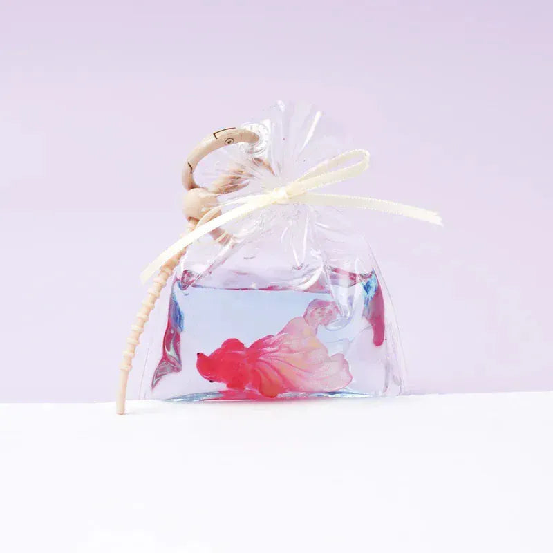 Pawtoto Bag of Golden Fish Red Squishy Toy Handmade Food Grade Silicon Watery Feel Firm Soft Quick Rebound