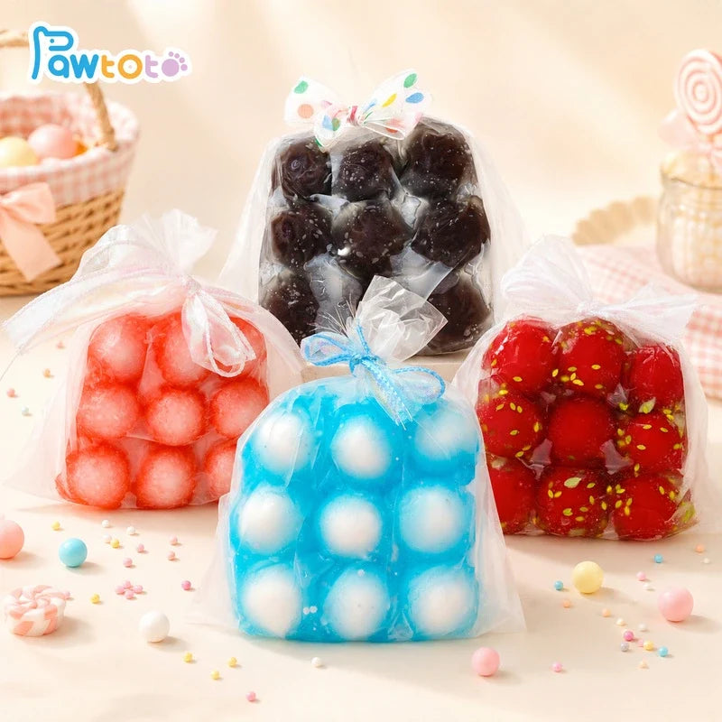 Pawtoto 9-Grid Squishy Bag Series Squishy Toy Handmade TPR Medium Soft