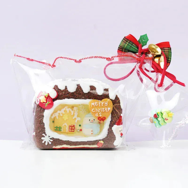 Pawtoto Christmas Snowman House Squishy Toy Handmade Food Grade Silicon Creamy Clay Feel Soft Quick Rebound