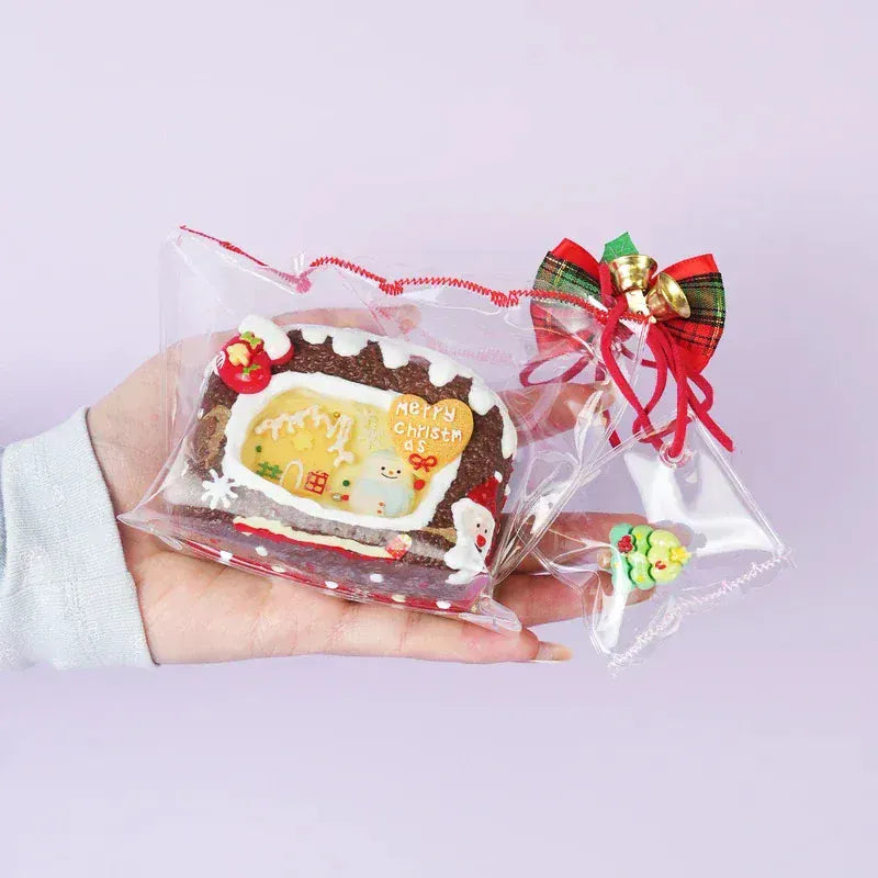 Pawtoto Christmas Snowman House Squishy Toy Handmade Food Grade Silicon Creamy Clay Feel Soft Quick Rebound