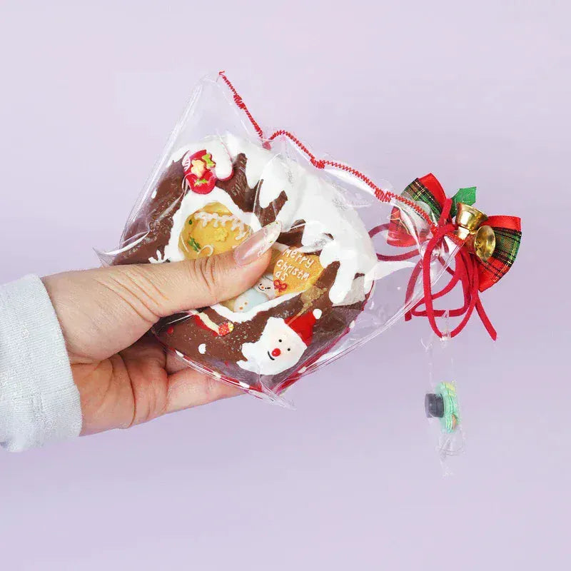 Pawtoto Christmas Snowman House Squishy Toy Handmade Food Grade Silicon Creamy Clay Feel Soft Quick Rebound