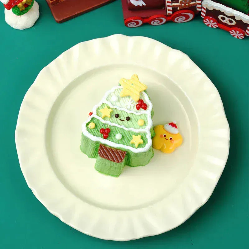 Pawtoto Cute Christmas Tree Series Squishy Toy Handmade Food Grade Silicon