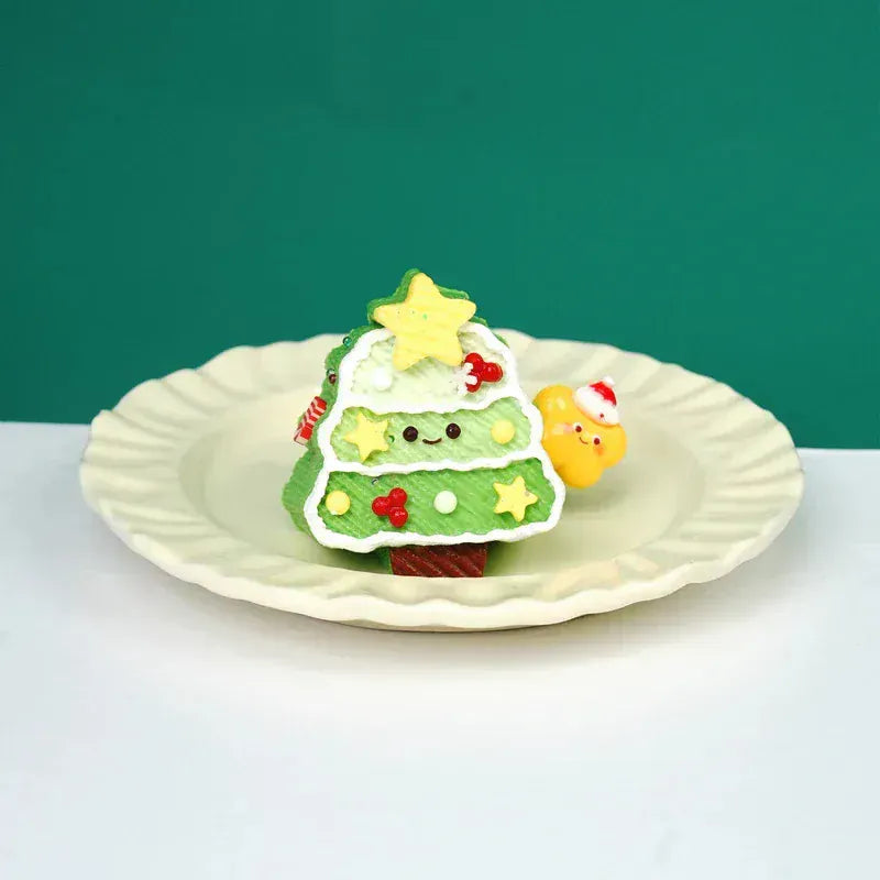 Pawtoto Cute Christmas Tree Series Squishy Toy Handmade Food Grade Silicon