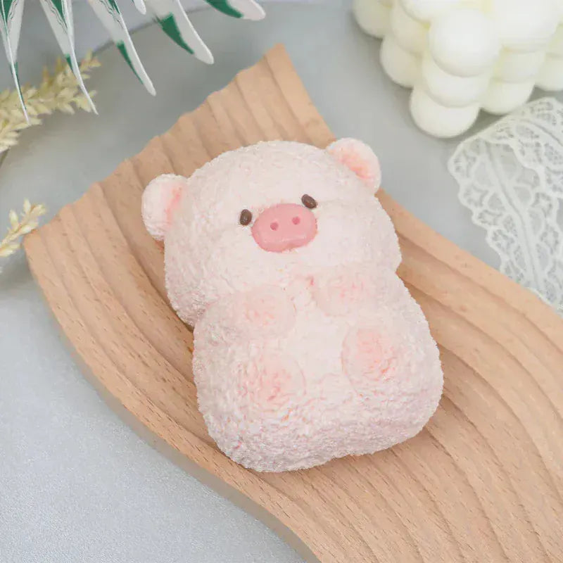 Pawtoto Cute Animals Squishy Toy Handmade Food Grade Silicon Creamy Clay Feel Medium Soft Medium Rebound