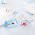 Pawtoto Bag of Golden Fish Red Squishy Toy Handmade Food Grade Silicon Watery Feel Firm Soft Quick Rebound