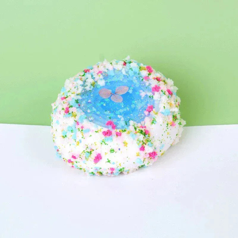 Pawtoto Floral Words: Crystal Romance Wishing Pool Squishy Toy Handmade Food Grade Silicon Creamy Clay Feel Soft Quick Rebound