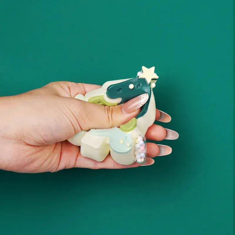 Pawtoto Cute Christmas Tree Series Squishy Toy Handmade Food Grade Silicon