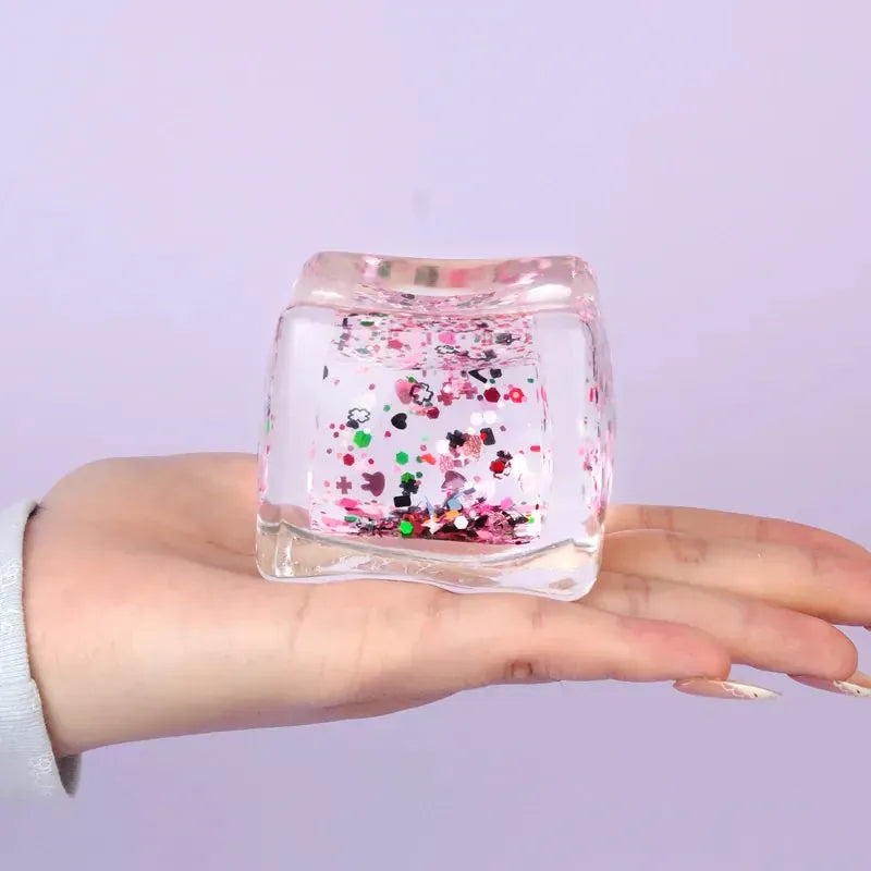 Pawtoto Liquid Sand Ice Block Series Squishy Food Grade Silicon Water Feel Medium Softness Quick Rebound