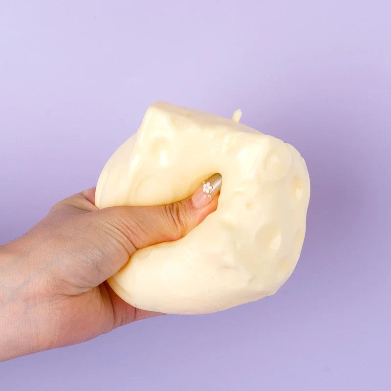 Pawtoto Big Cheese Squishy Toy Handmade Food Grade Silicon Creamy Clay Feel Soft Quick Rebound