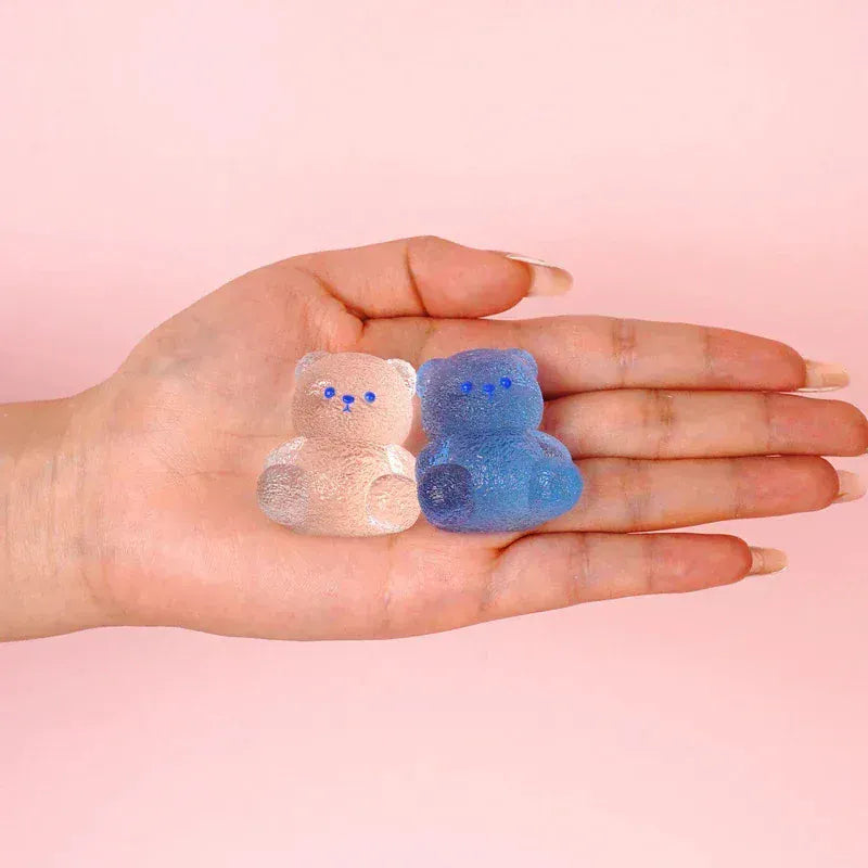 Pawtoto Sitting Bear Squishy Toy – Handmade Soft Silicone Stress Relief Toy