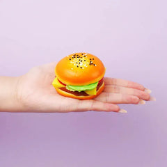 Pawtoto Six-Layer Burger Squishy Toy Handmade Food Grade Silicon