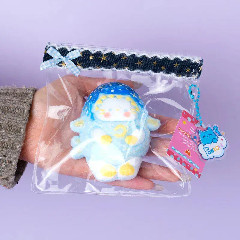 Pawtoto Starry Kitten Squishy Toy Handmade Food Grade Silicon Creamy Clay Feel Soft Quick Rebound