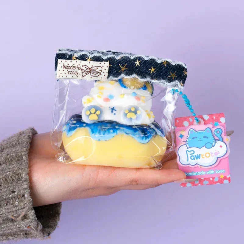 Pawtoto Starry Kitten Squishy Toy Handmade Food Grade Silicon Creamy Clay Feel Soft Quick Rebound