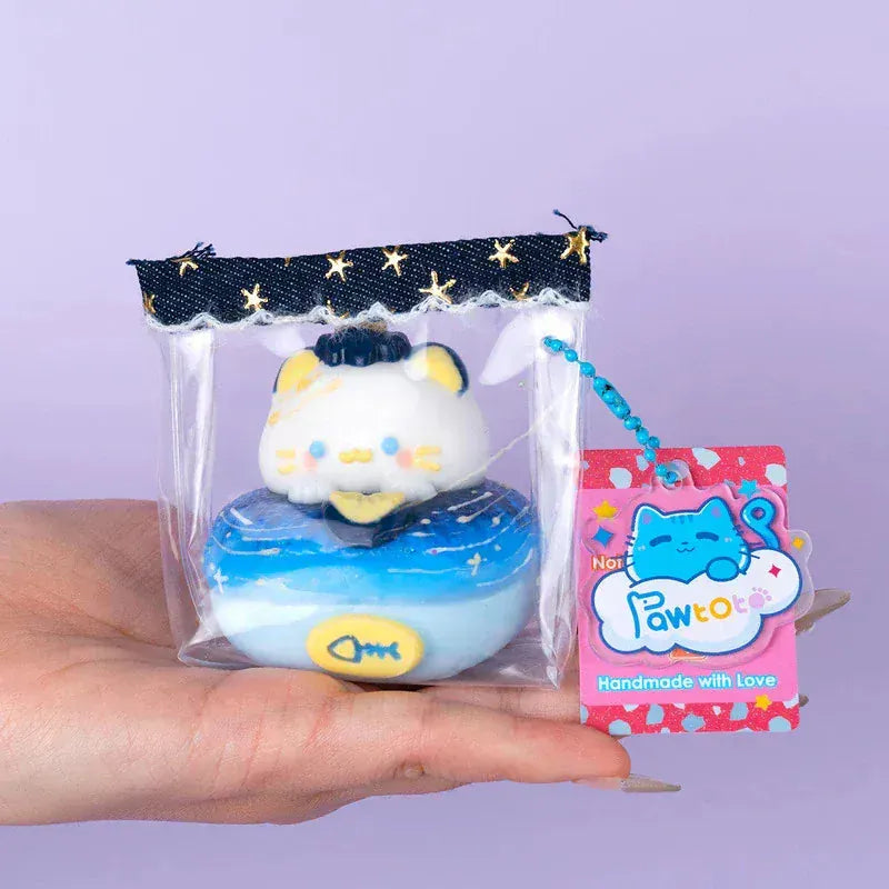 Pawtoto Starry Kitten Squishy Toy Handmade Food Grade Silicon Creamy Clay Feel Soft Quick Rebound