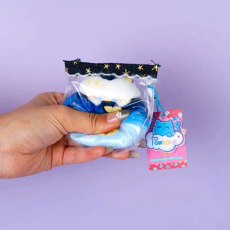 Pawtoto Starry Kitten Squishy Toy Handmade Food Grade Silicon Creamy Clay Feel Soft Quick Rebound