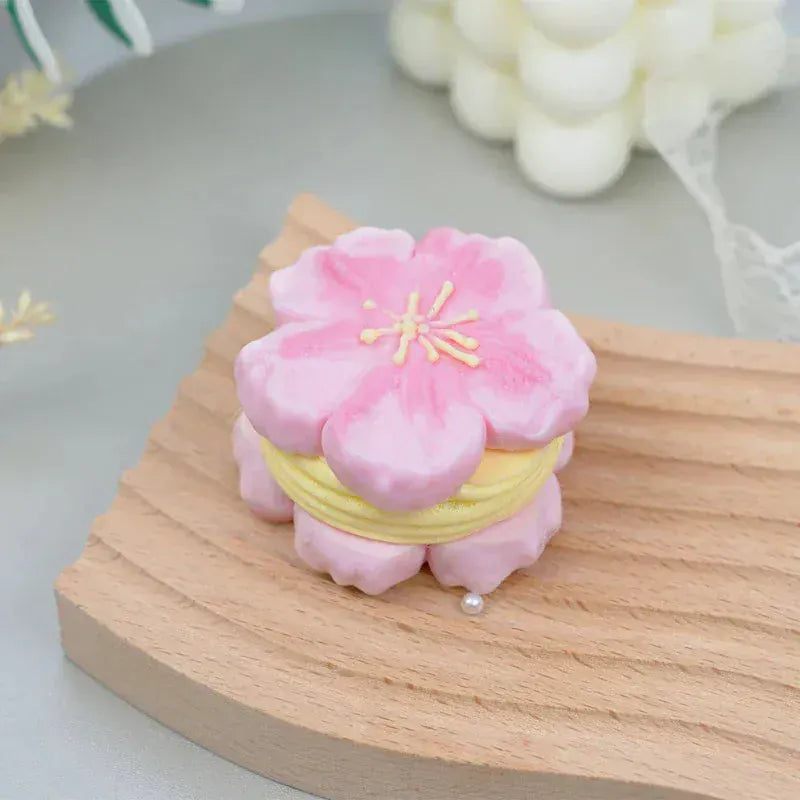 Pawtoto Stuffed Sakura Cookie Squishy Toy Handmade Food Grade Silicon Creamy Clay Feel Soft Quick Rebound